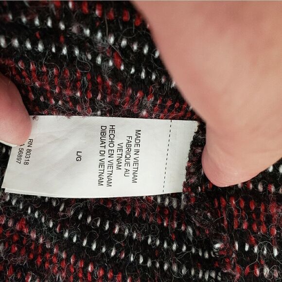 Lucky lotus sweater wrap with contrasting sleeve - Picture 7 of 8